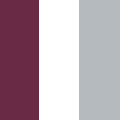  Maroon-/-White-/-Metallic-Silver